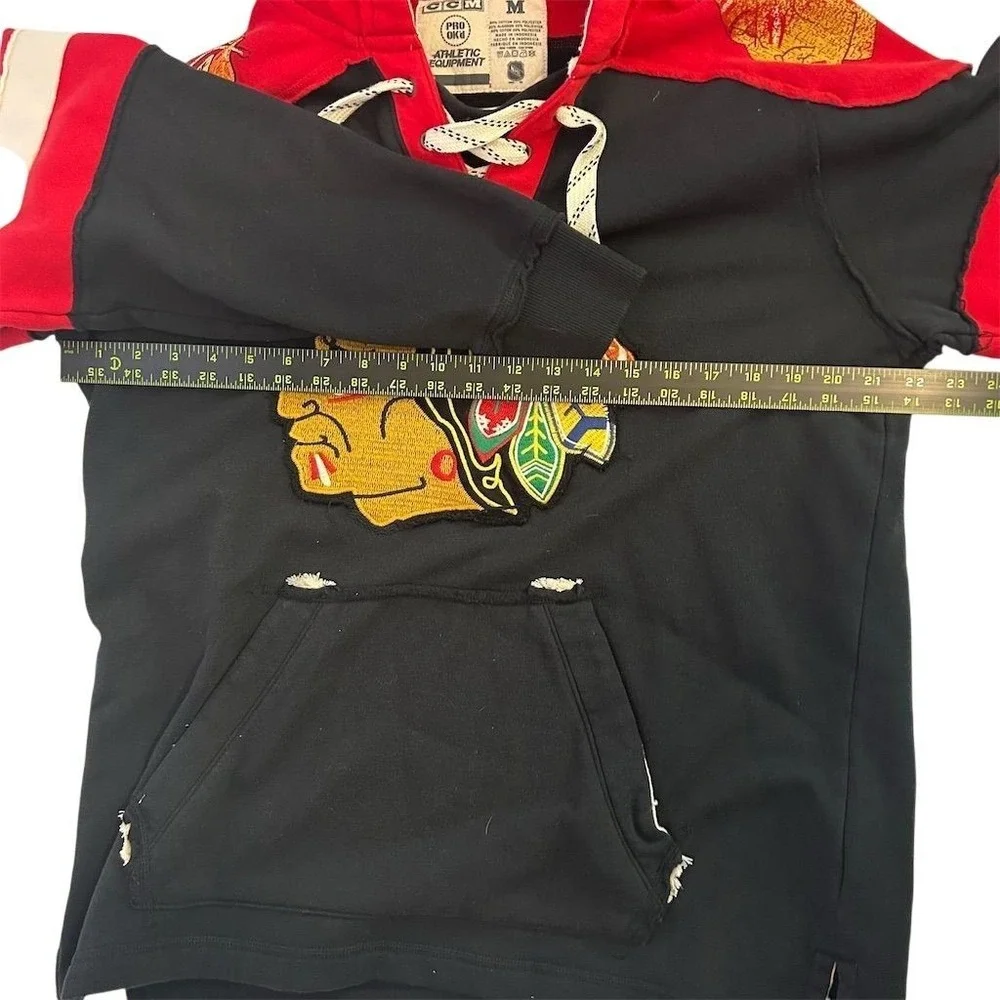 Vintage‎ CCM Chicago Blackhawks NHL Men's Pullover Hoodie Size M